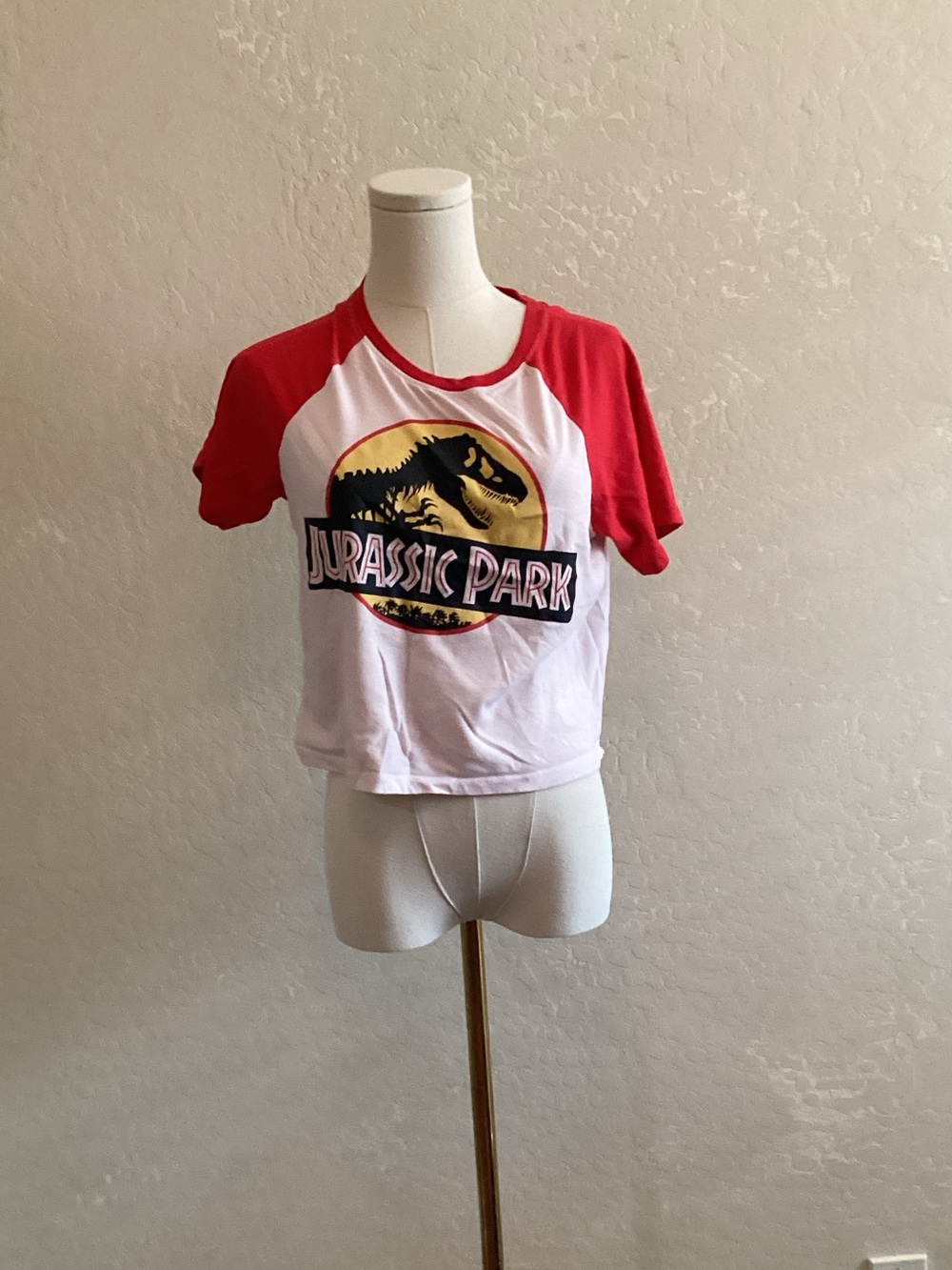 Kids' Red & White Graphic Raglan Tee